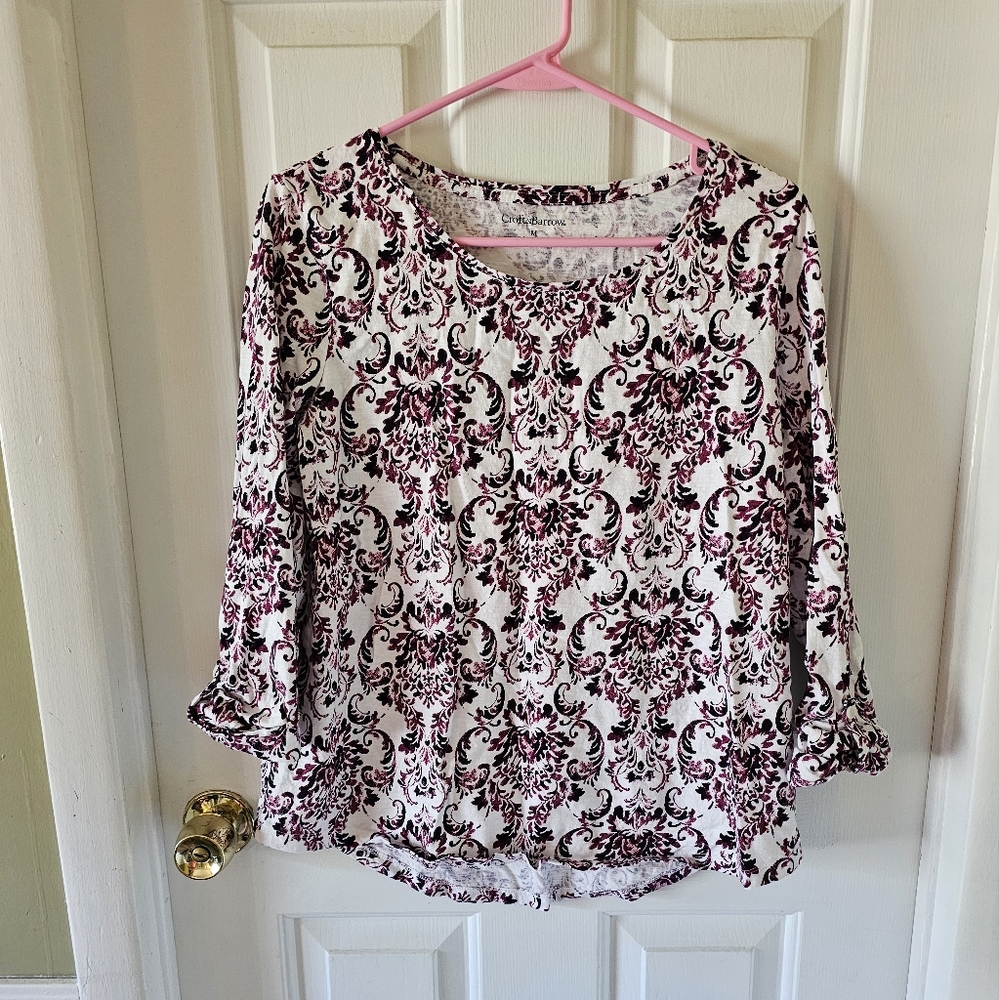 Croft & Barrow Women's top 100% cotton